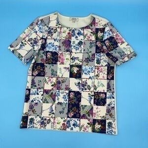 PAPAYA Weekend Color Block Floral T-Shirt